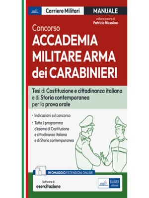 cover image of Concorso Accademia Militare Arma dei Carabinieri